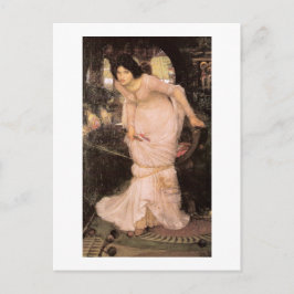 Lady von Shalott Blick auf Lancelot Postkarte