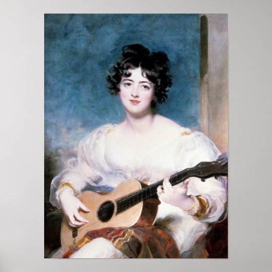 Lady Wallscourt 1825 Poster (Vorne)