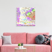 Lady Wear Green Lenses Leinwanddruck (Insitu (Wohnzimmer))