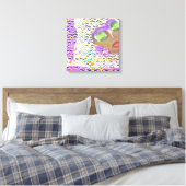 Lady Wear Green Lenses Leinwanddruck (Insitu (Schlafzimmer))