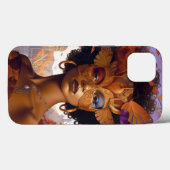 Lady Wear Mask Black Fantasy Art Case-Mate iPhone Hülle (Rückseite (Horizontal))