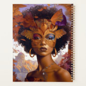 Lady Wear Mask Black Fantasy Art Planer (Rückseite)