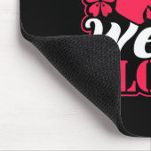 Lady Wears Boxhandschuhe kämpfen Fitness Frauen Fi Mousepad (Ecke)