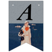 Lady White Anzug von Ocean Holding Scottish Terrie Wimpelkette (Zweite Fahne)