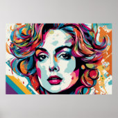 Lady Wilma Pop Art Poster (Vorne)