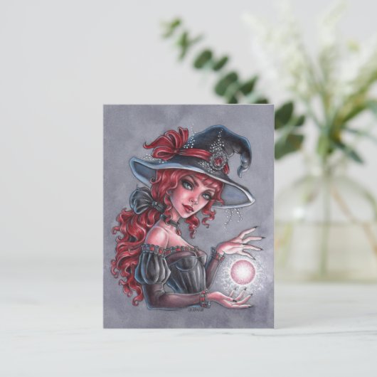 Lady Witch Postkarte (Stehend Vorderseite)