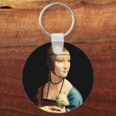 Lady with an Ermine by Leonardo Da Vinci Schlüsselanhänger (Vorderseite)