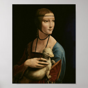 "Lady with an Ermine" von da Vinci Poster