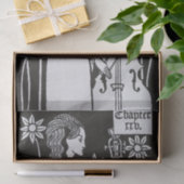 Lady With Cello von Aubrey Beardsley Tissue Seidenpapier (Geschenk)