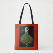 LADY with CHRISTMAS GIFTS ART DECO SCHÖNHEIT Tasche (Vorderseite)