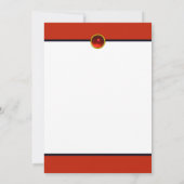 LADY with CHRISTMAS GIFTS ART DECO Xmas Einladung (Rückseite)