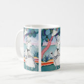 Lady with Dalmatian Dog - Helen Dryden Kaffeetasse (Vorderseite Links)