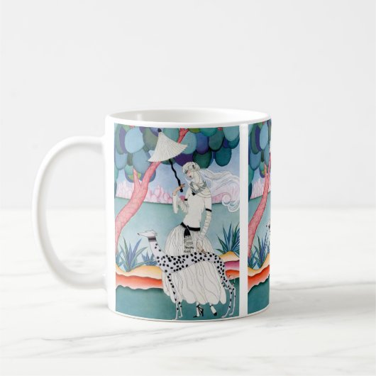 Lady with Dalmatian Dog - Helen Dryden Kaffeetasse (Links)