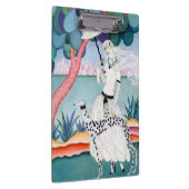 Lady with Dalmatian Dog - Helen Dryden Klemmbrett (Rechts)