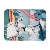 Lady with Dalmatian Dog - Helen Dryden Magnet (Horizontal)