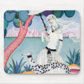Lady with Dalmatian Dog - Helen Dryden Mousepad (Vorne)