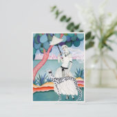 Lady with Dalmatian Dog - Helen Dryden Postkarte (Stehend Vorderseite)