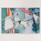 Lady with Dalmatian Dog - Helen Dryden Puzzle (Horizontal)