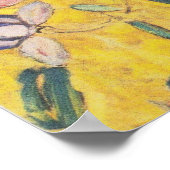 Lady with Fan - Gustav Klimt Poster (Ecke)