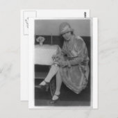 Lady with Flask 1926 Postkarte (Vorne/Hinten)