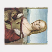 Lady with Unicorn - Raphael - c1506 Fleecedecke (Vorderseite (Horizontal))