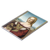 Lady with Unicorn - Raphael - c1506 Notizblock (Linke Seite)