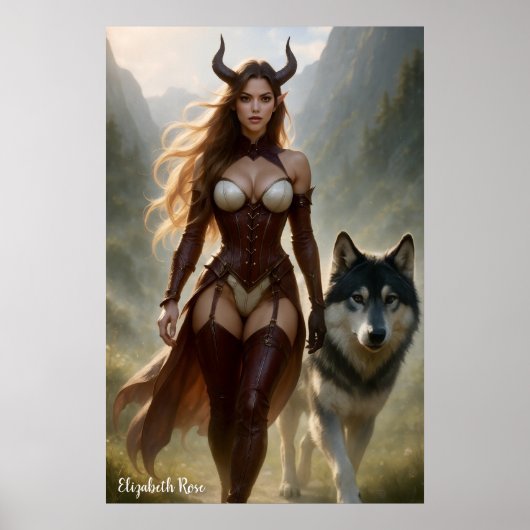 Lady Wolf Demoness Poster (Vorne)
