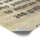 Lady Wrestler Poster (Ecke)