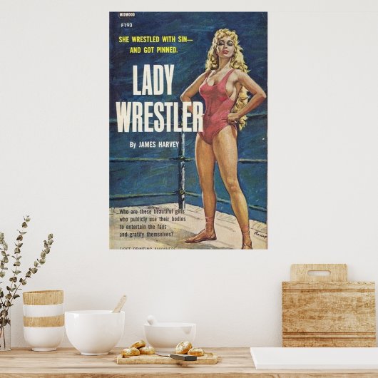 Lady Wrestler Poster (Küche)