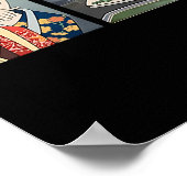 Lady Yelling at Cat Meme Traditionelles Japanisch Poster (Ecke)