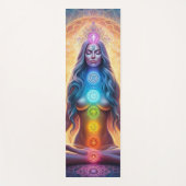 Lady Zen mit Chakra Yogamatte (Vorderseite)