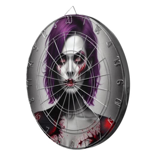 Lady Zombie Darts Dartscheibe (Vorderseite rechts)