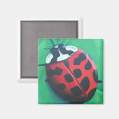 Lady zum Mittagessen. . . Bug Magnet (Vorderseite/Rückseite)