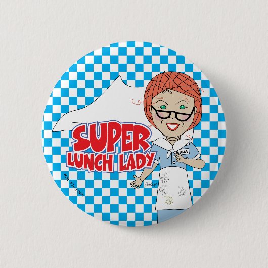Lady zum Mittagessen - Lady zum Super Lunch Button (Vorderseite)