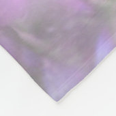 Ladybird auf violetten Blumen Fleecedecke (Ecke)