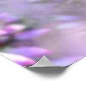 Ladybird auf violetten Blumen Poster (Ecke)