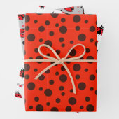Ladybird Beetles Einzigartiges Schwarzes Tierinsek Geschenkpapier Set (Beispiel)