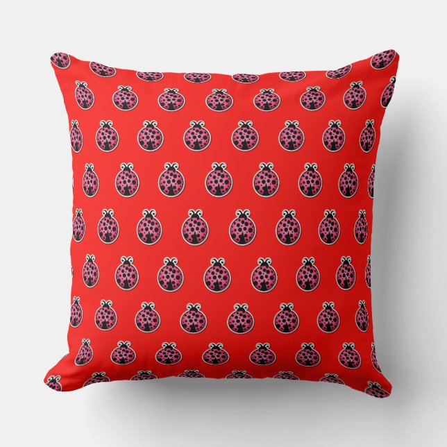Ladybird Bug Pillow Kissen (Vorderseite)