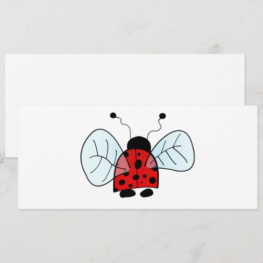 Ladybird Einladung (Vorne/Hinten)