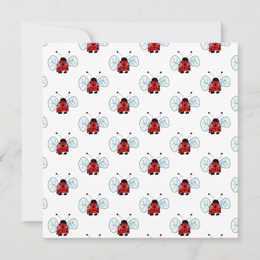 Ladybird Einladung (Vorderseite)