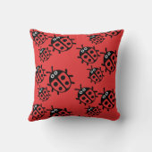 Ladybird-Familie Kissen (Rückseite)