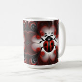 Ladybird Fraktal Art Design, Kaffeetasse (VorderseiteRechts)