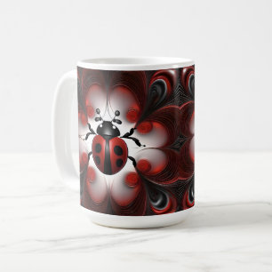 Ladybird Fraktal Art Design, Kaffeetasse
