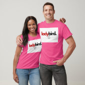 Ladybird. Große Logos rot und schwarz T-Shirt (Unisex)