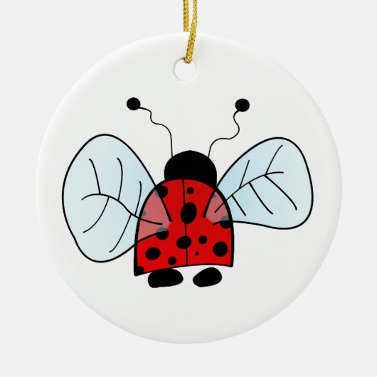 Ladybird Keramik Ornament (Vorne)