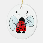 Ladybird Keramik Ornament (Links)
