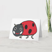 Ladybird Ladybug Karte (Vorderseite)