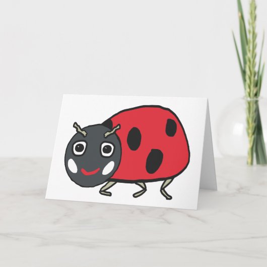 Ladybird Ladybug Karte (Vorderseite)