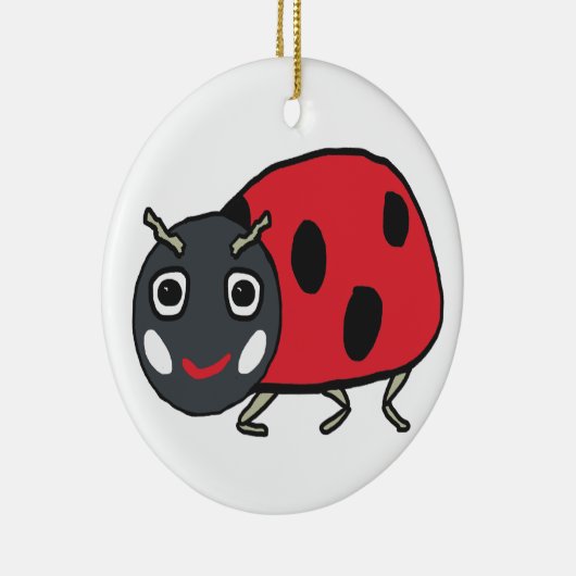 Ladybird Ladybug Keramik Ornament (Rechts)