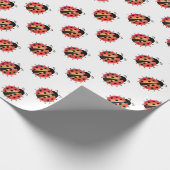 Ladybird, Ladybug, roter Bug, Insektenpapier Geschenkpapier (Ecke)